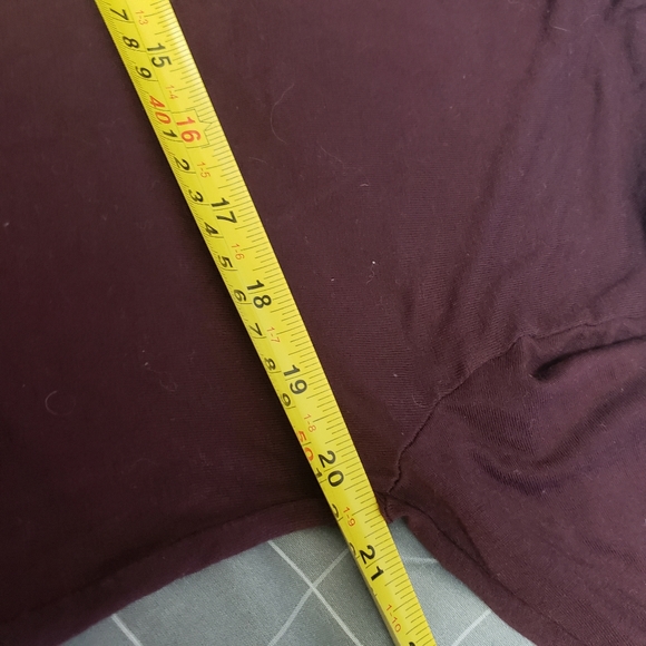 Wilfred Plum/Wine Peplum Ruffle Hem Long Sleeve - Picture 6 of 8